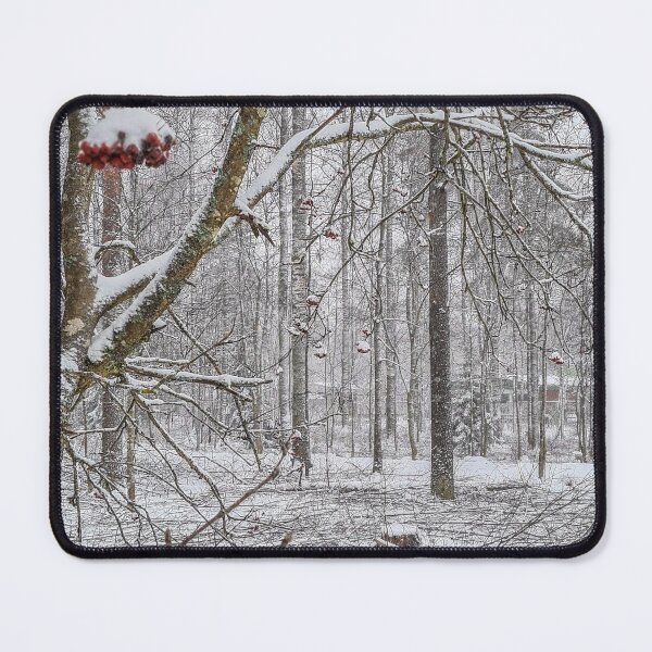 Item preview, Snowy rowan tree  designed and sold by bluerosesart37.