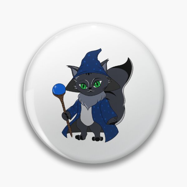 Item preview, Cute Black Cartoon Wizard Cat designed and sold by DrisT-Graphics.