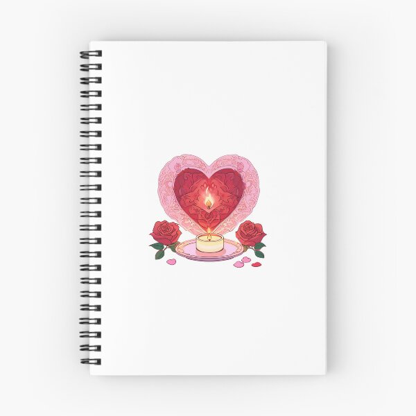 Item preview, Valentine’s Day Heart Roses Candle Love designed and sold by InkyDoodleDoo.