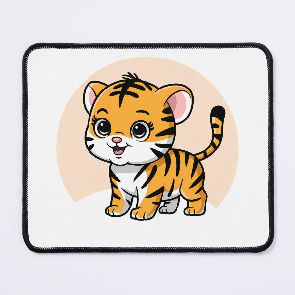 Item preview, Adorable Baby Tiger Cartoon Design designed and sold by ZetaDream.