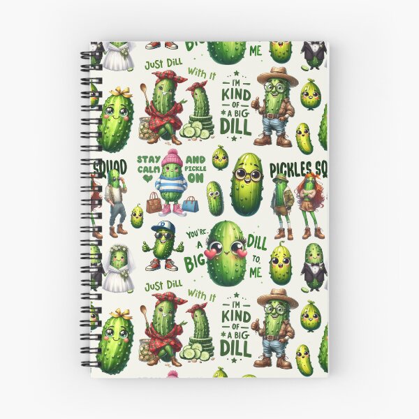 Item preview, Funny Dill Pickle Pattern designed and sold by SparkSpiral.