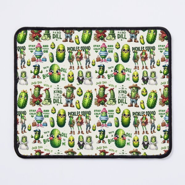 Item preview, Funny Dill Pickle Pattern designed and sold by SparkSpiral.