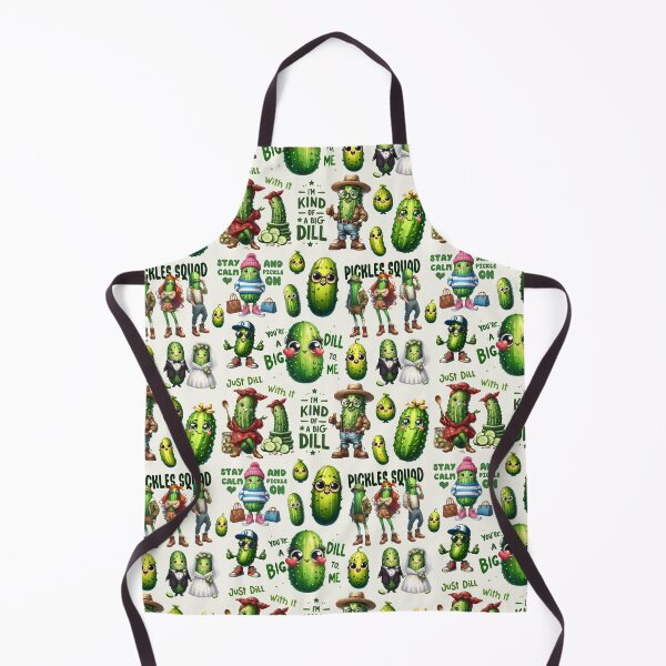 Item preview, Funny Dill Pickle Pattern designed and sold by SparkSpiral.
