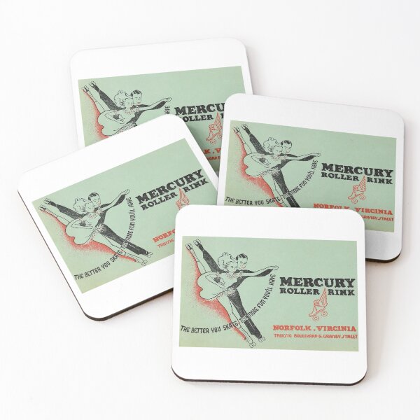 Item preview, Mercury Roller Rink Norfolk Virginia Roller Skating Rink Sticker Decal Label designed and sold by tislord.