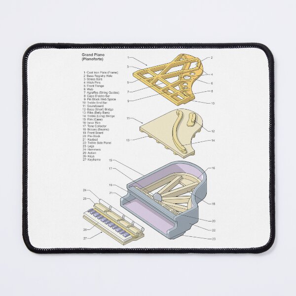 Item preview, Grand Piano Diagram designed and sold by taylorcustom.