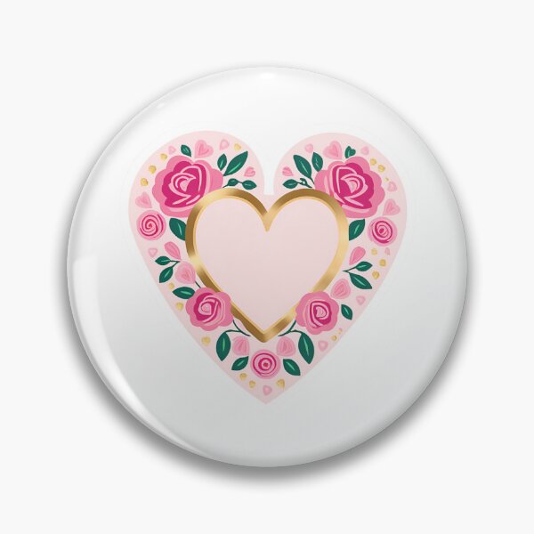 Item preview, Heart with Flowers Cute Aesthetic Love Valentine’s Day designed and sold by InkyDoodleDoo.