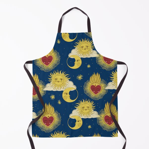 Item preview, Celestial heart moon and star vintage valentines heart Pattern for College Dorm Decor 90s illustrator Jemma Jamie SKidmore designed and sold by Jemma Jamie Skidmore.