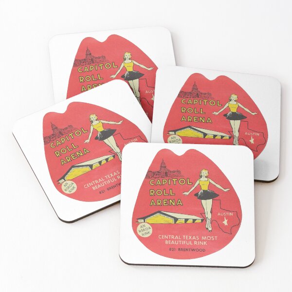Item preview, Capitol Roll Arena Austin Texas Roller Skating Rink Sticker Decal Label designed and sold by tislord.