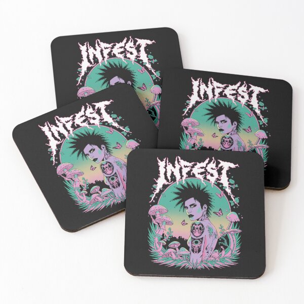 Item preview, Infest Punk Goth Psychedelic Mushroom Woman designed and sold by Mystikos Art.