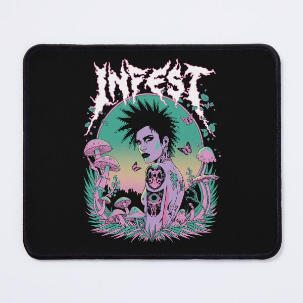 Item preview, Infest Punk Goth Psychedelic Mushroom Woman designed and sold by Mystikos Art.
