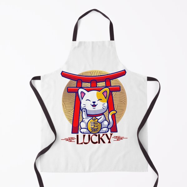 Item preview, Maneki Neko Japanese Lucky Cat Cute Happy Raised Paw designed and sold by BeansHotTees.