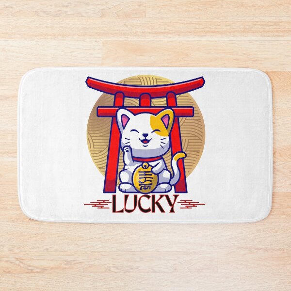 Item preview, Maneki Neko Japanese Lucky Cat Cute Happy Raised Paw designed and sold by BeansHotTees.