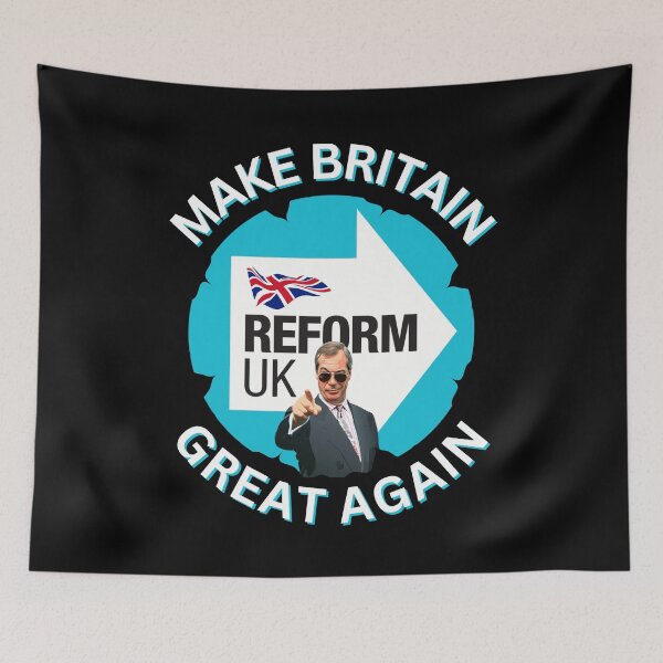 Item preview, Make Britain Great Again Nigel Farage Reform UK designed and sold by JesterKrewArt.