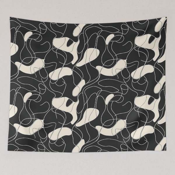 Item preview, Minimal & Monochrome Abstract Pattern  designed and sold by palaco210.