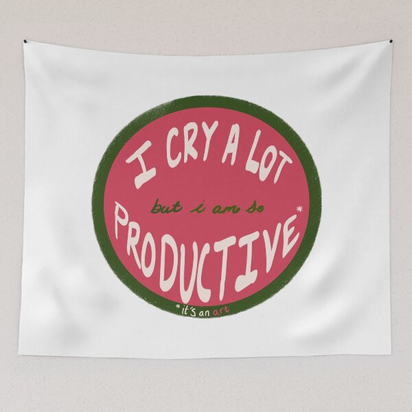 Item preview, I Cry A lot But I Am So Productive Lyrics  designed and sold by rainyrain78.