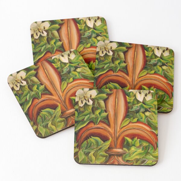 Item preview, Fleur de Lis Lilies designed and sold by MuseMintsArt.