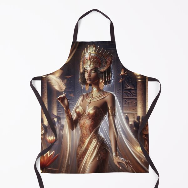Item preview, Majestic Egyptian Goddess Maat Ancient Mythology Art Spiritual Decor Divine Feminine Design Justice and Truth Symbolism designed and sold by AnalajiaDesigns.