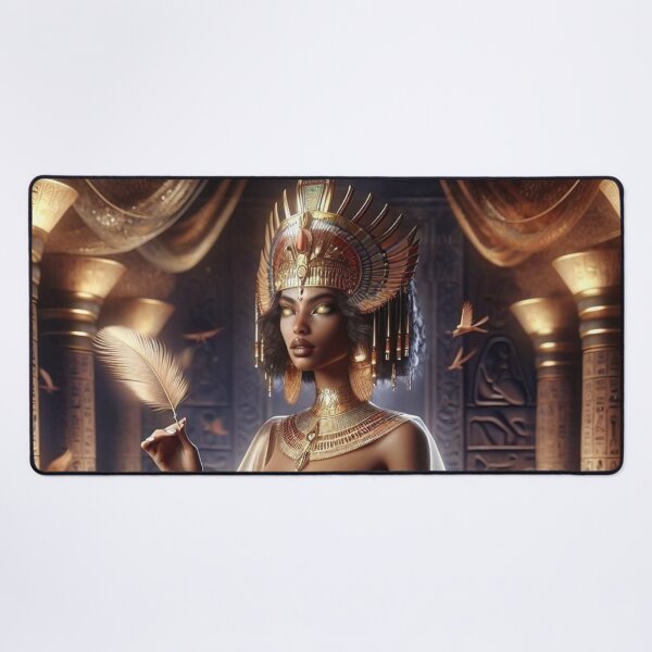 Item preview, Majestic Egyptian Goddess Maat Ancient Mythology Art Spiritual Decor Divine Feminine Design Justice and Truth Symbolism designed and sold by AnalajiaDesigns.
