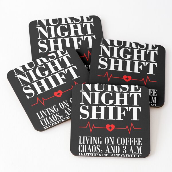 Item preview, Nurse Night Shift:  Living on coffee, chaos, and 3 a.m. patient stories. designed and sold by Mustapha  ALAHAYANE.