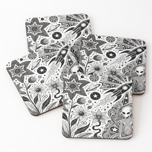 Item preview, Cosmic Floral Fields designed and sold by Imaginarium of Chaos falcon88 .