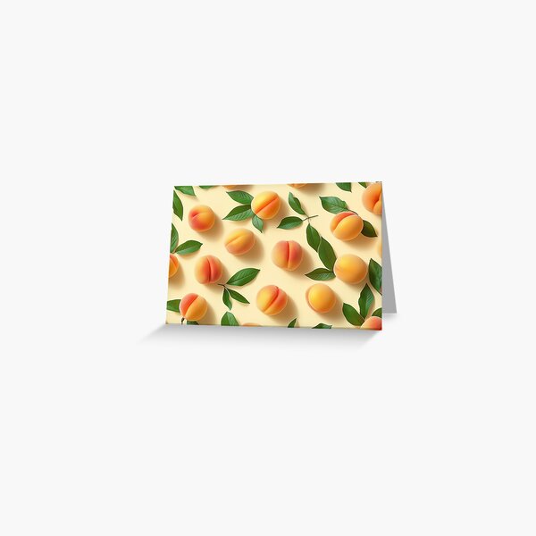 Item preview, Pastel 3D Peaches with Green Leaves designed and sold by joanafly.
