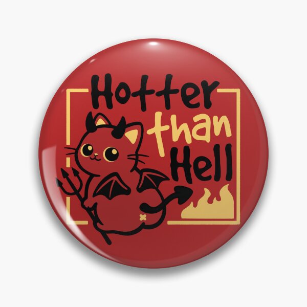 Item preview, Cat hotter than hell funny devil cat designed and sold by NemiMakeit.