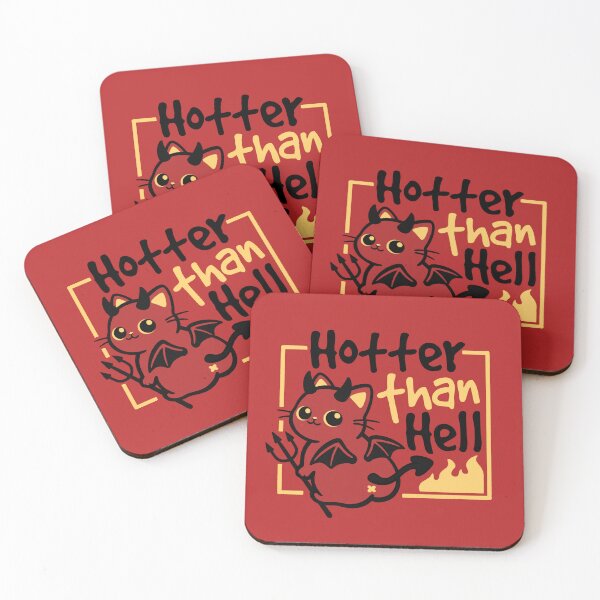 Item preview, Cat hotter than hell funny devil cat designed and sold by NemiMakeit.