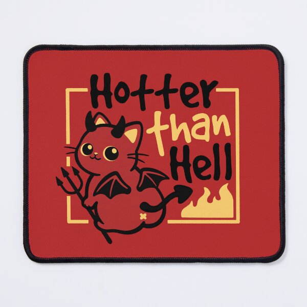Item preview, Cat hotter than hell funny devil cat designed and sold by NemiMakeit.