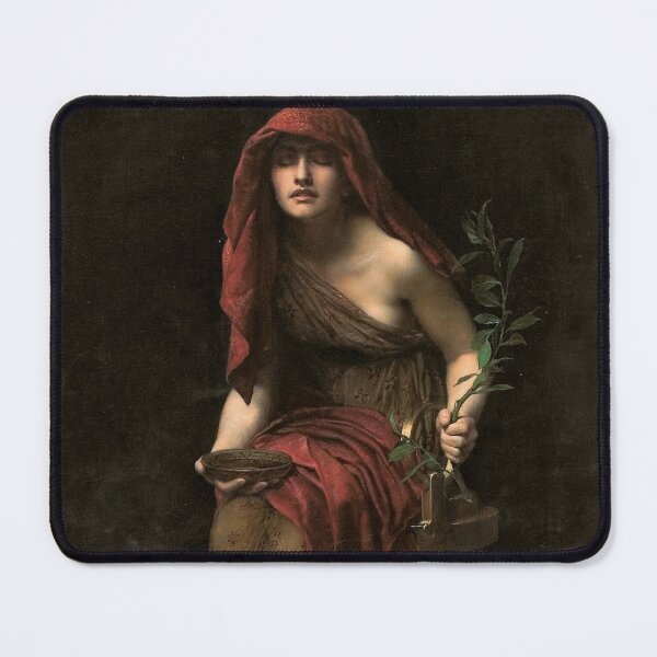 Item preview, The Priestess of Delphi - John Collier designed and sold by forgottenbeauty.