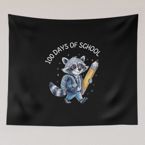 Item preview, Celebrating 100 Days of School - Cute Raccoon Design designed and sold by love3617.