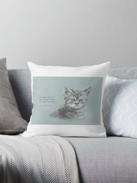Artikel-Vorschau von Große Träume Katzen Haiku Englisch handgemaltes Pastellgemälde, designt und verkauft von KarenKaspar.