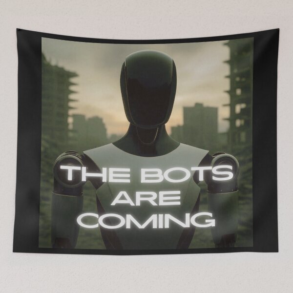 Item preview, the bots are coming designed and sold by TEEJAMBOREE.