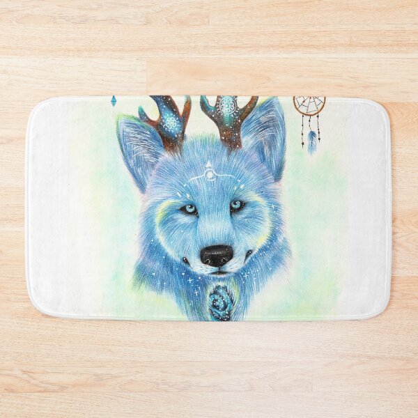 Item preview, Dreamy Dreamcatcher - Galactic Wolf - Traditional Pencil Drawing designed and sold by Skykristal.