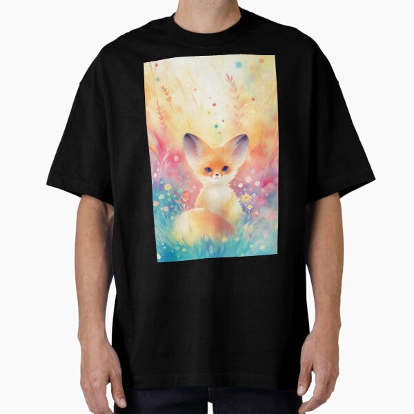 Item preview, Fennec Fox in a Dreamy Wildflower Field designed and sold by AshiraCreations.