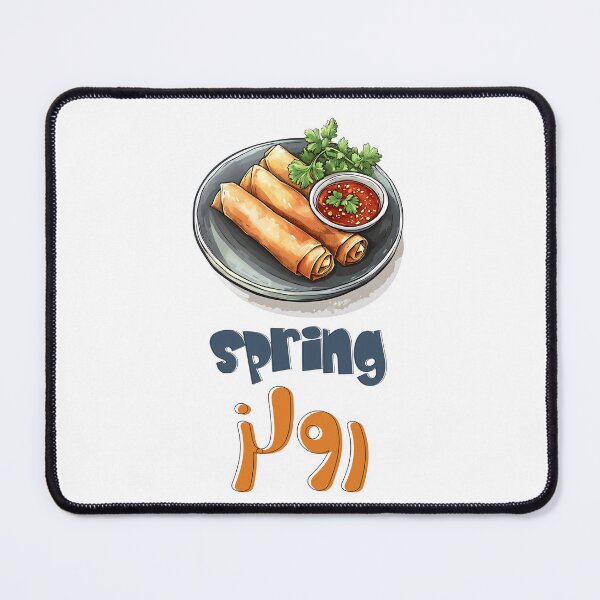 Item preview, Spring Rolls | Crunch into a Fresh, Flavorful Asian Adventure – Packed with Crisp Veggies and Dips- سبرنغ رولز مقالي designed and sold by FUNqoosh.