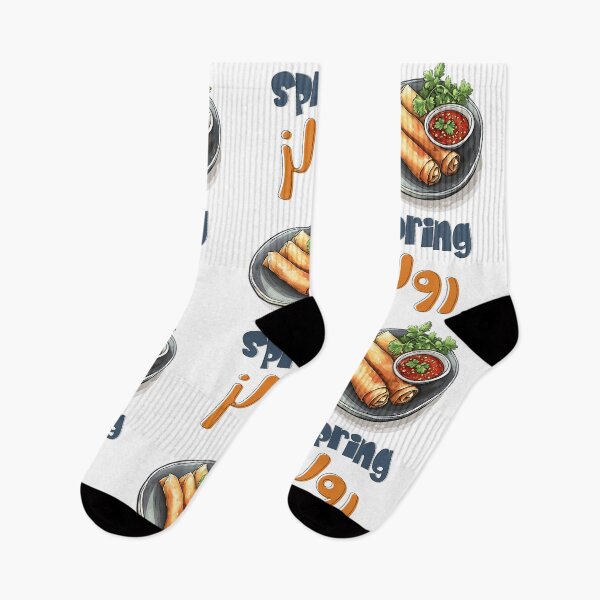 Item preview, Spring Rolls | Crunch into a Fresh, Flavorful Asian Adventure – Packed with Crisp Veggies and Dips- سبرنغ رولز مقالي designed and sold by FUNqoosh.