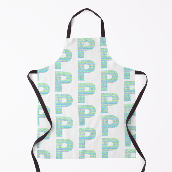 Item preview, Letter P Neon Wavy Stripe Pattern Monogram Initial designed and sold by theartofvikki.