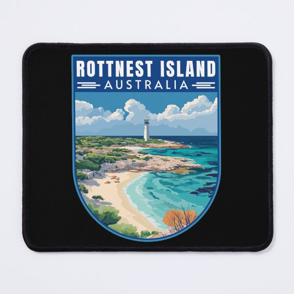 Item preview, Rottnest Island in Western Australia Retro Travel Art Landscape designed and sold by MaateoDesign.