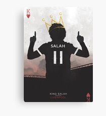 Salah The Egyptian King Liverpool Football Club Design Canvas Print