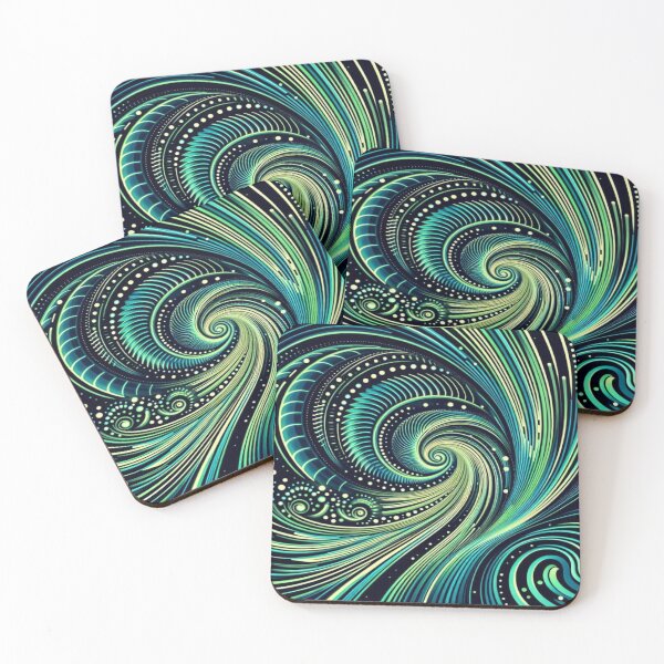 Item preview, Modern Spirals for Journaling - Retro Futuristic Wall Art designed and sold by Imaginarium of Chaos falcon88 .