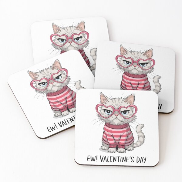 Item preview, Anti Valentine Cat designed and sold by chrstnslts.