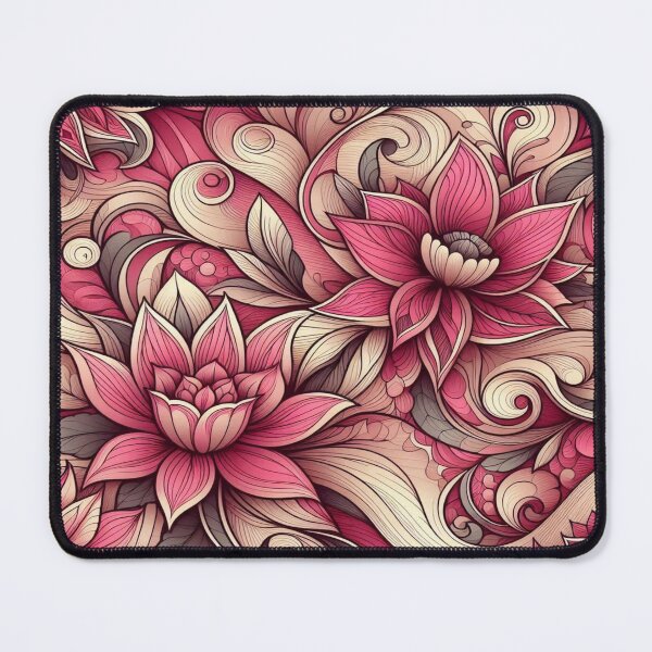 Item preview, Floral Curves for Journaling - Vibrant Valentine's Day Pattern designed and sold by Imaginarium of Chaos falcon88 .