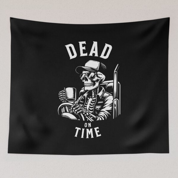 Item preview, Skeleton Truck Driver Funny Dark Humor designed and sold by InspireHubWear.