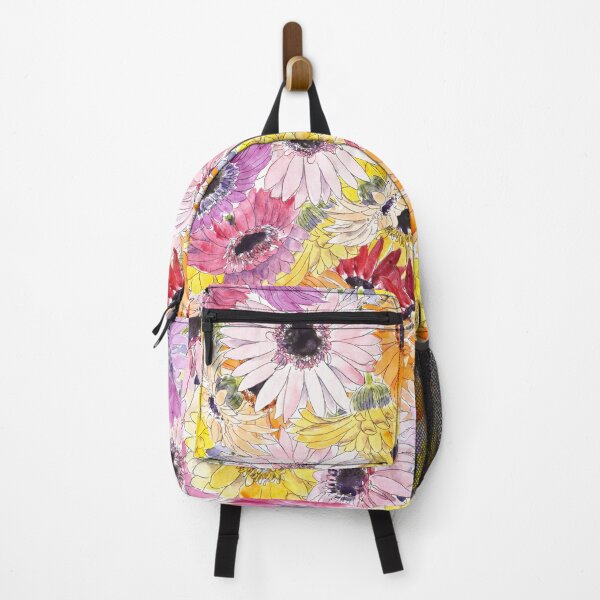 Item preview, Yellow Pink red Barberton Daisy Gerbera Watercolor Gerbera daisy pattern designed and sold by SelenePaintings .