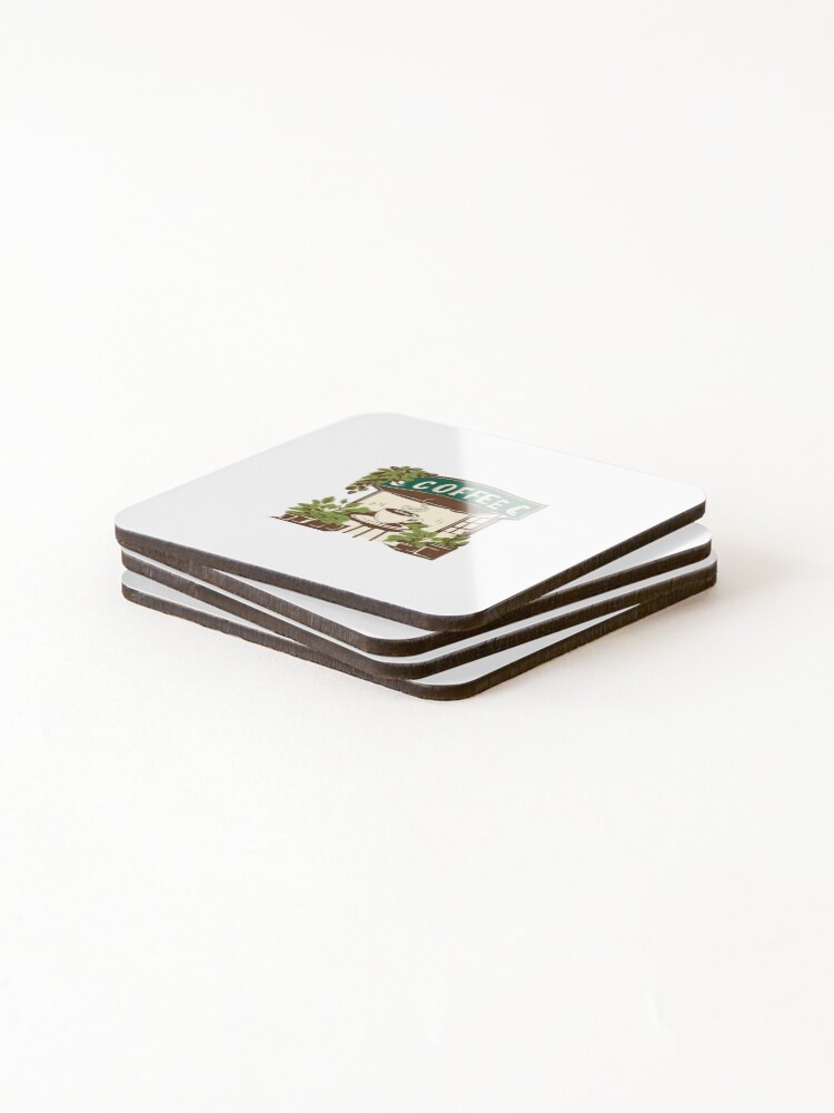 Thumbnail 4 of 5, Coasters (Set of 4), Coffee Shop designed and sold by Chett36.