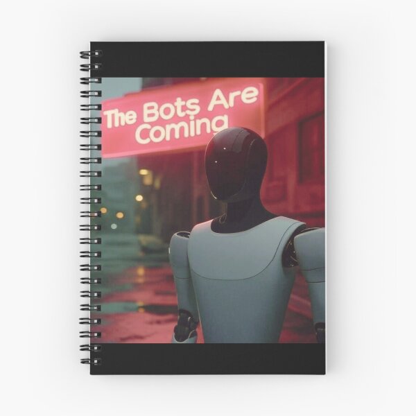 Artikelvorschau, die Bots kommen entworfen und verkauft von TEEJAMBOREE.