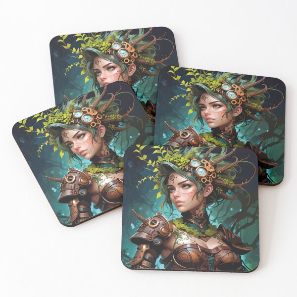 Item preview, Steampunk Warrior of Nature designed and sold by DesignMapachiss.