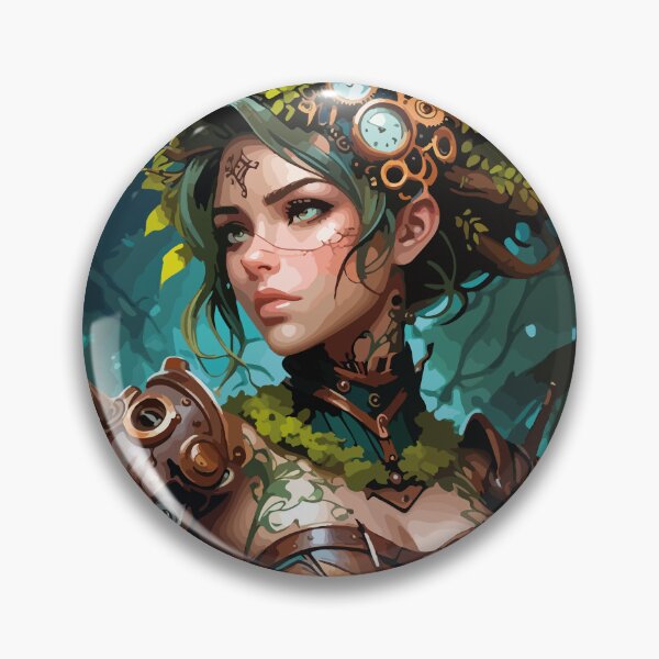 Item preview, Steampunk Warrior of Nature designed and sold by DesignMapachiss.