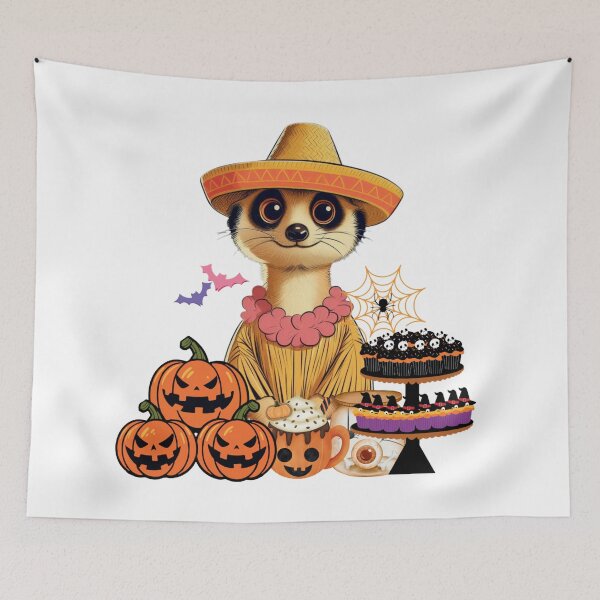 Item preview, Meerkat Merriment: Island Vibes Meet Spooky Nights designed and sold by jglobal360.