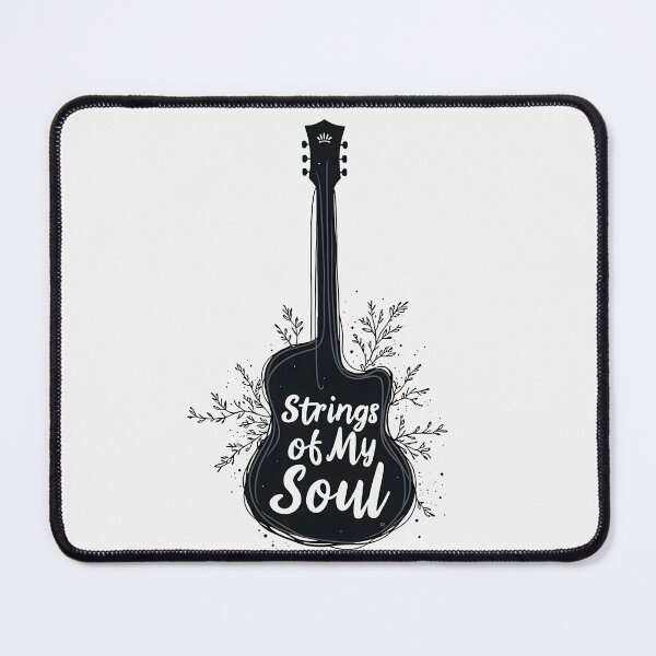 Item preview, Strings of My Soul: Guitar Silhouette Alternate designed and sold by Jollys-ArtShop.